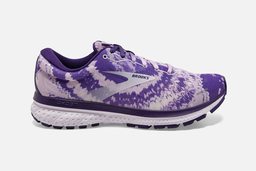 Ghost 13 Road Brooks Running Shoes NZ Womens - Purple/Silver/Black - BTYNJZ-254